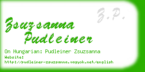 zsuzsanna pudleiner business card